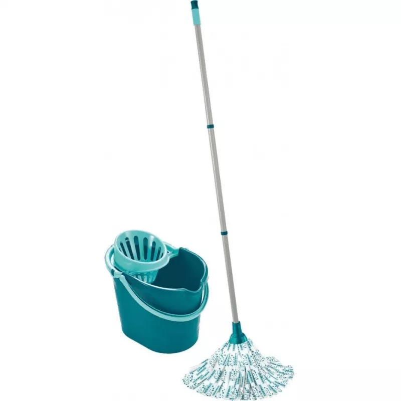 Valymo rinkinys grindims Leifheit Classic Mop (modelis ) grindų šluota su keičiama galvute