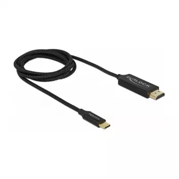 Laido adapteris DeLOCK 84904 USB Type-C į HDMI 1m Juodas