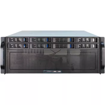 Serverinis korpusas Inter-Tech 4U-4408 Rack, juodas, sidabrinis