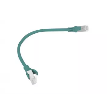 Pataisos laidas CAT.6 UTP LANBERG PCU6-20CC-0025-G — 0,25 m, RJ-45 kištukas-kištukas, CCA, 250 MHz, žalias, 10 vnt.