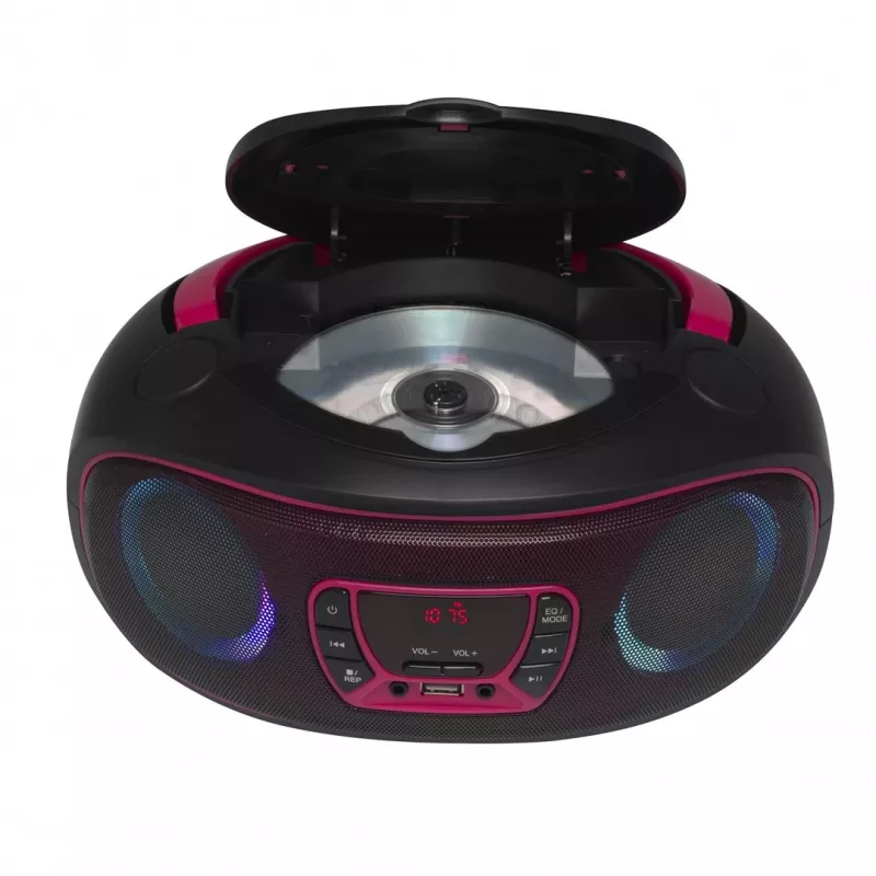 Denver TCL-212BT PINK nešiojamas CD grotuvas Juoda, Rožinė