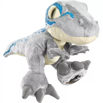 Jurassic World, Blue, minkštas žaislas pilka/mėlyna, 30 cm
