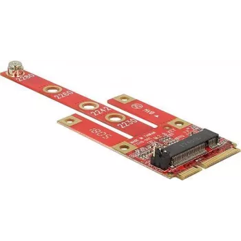 Delock 63384 Mini PCIe į M.2 Key B keitiklis su Micro SIM lizdu