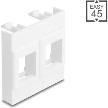 Rėmelis moduliniam kištukui DELOCK Easy 45, 2x keystone laikikliai, 45×45 mm