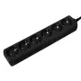 Prailginimo laidas LogiLink LPS238B 1,5 m, 6 lizdų, juodas