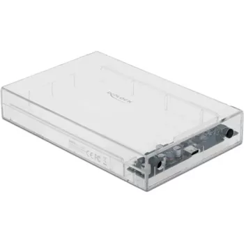 Išorinis HDD/SSD dėklas DeLOCK 42623 Skaidrus 2,5/3,5 colio