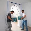Dulkių barjeras durims remontui XXL, dulkių užuolaida 230x135 tiesi