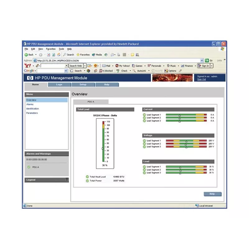 HPE PDU valdymo modulis monitoruojamam PDU