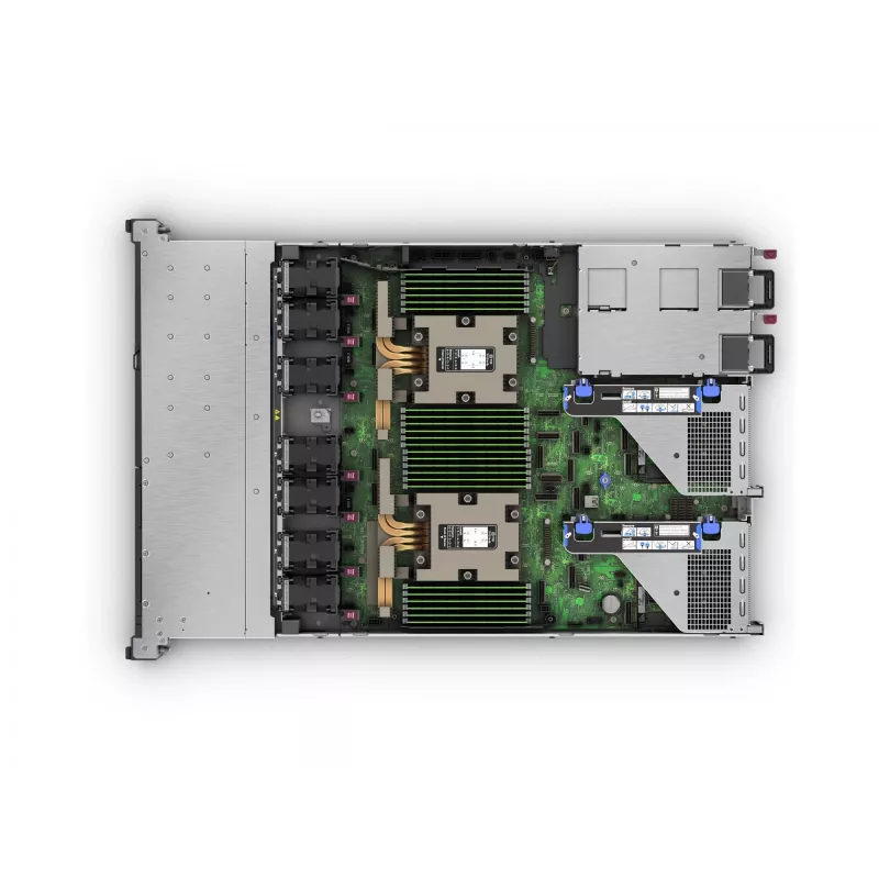 HPE ProLiant DL365 Gen11 - 1U - dviejų taktų - 1 x EPYC 9115 / 2.6 GHz - RAM 64 GB - SATA/SAS/NVMe - karštai keičiami 6,4 cm (2,5 colio)