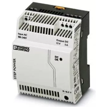Phoenix Contact STEP-PS/ 1AC/12DC/5 maitinimo šaltinis, 100-240 V AC, 12 V DC, 5 A