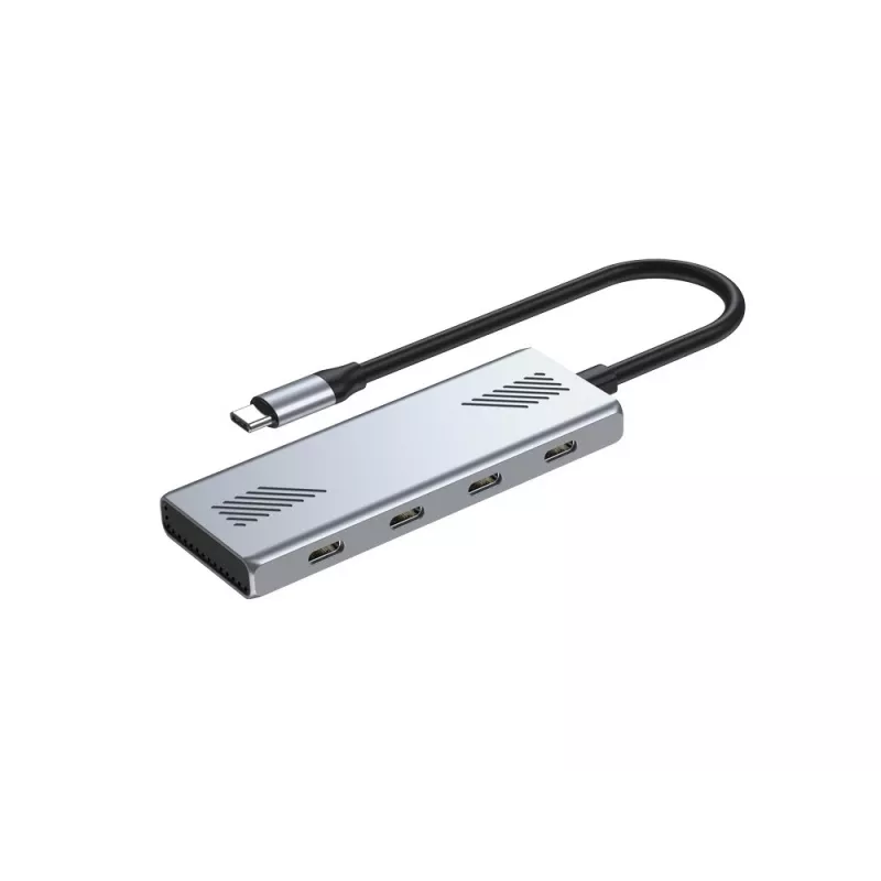GEMBIRD UHB-CM-U310-C4-01 USB-C 3.2 Gen 2 4 prievadų stotelė