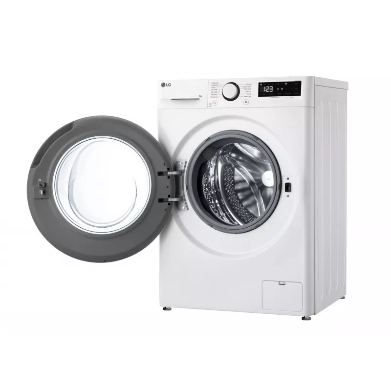 LG F2WR508SWW Skalbimo mašina | Priekinis pakrovimas | 8 kg | 1200 aps./min | Garo funkcija | LED ekranas | A-10% energijos klasė