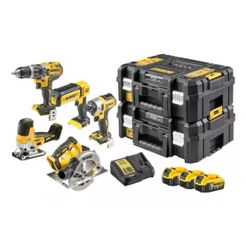 DeWALT DCK500P3T-QW kombinuotas akumuliatorinių įrankių rinkinys, 18V, 3 baterijos