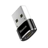 Adapteris Baseus USB (vyriškas) į Type-C (moterišką), juodas