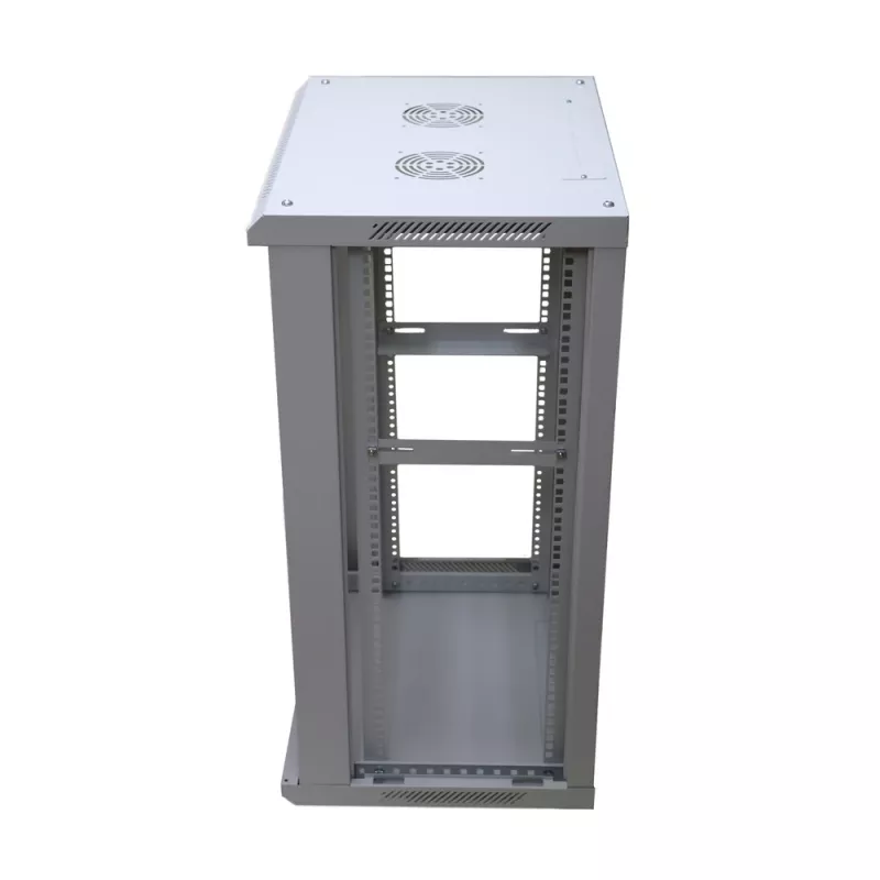 Sieninis stovas Extralink Rackmount spinta 18U 600x600 Pilka su raktiniu užraktu