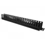 Dėžutė kabeliams Alantec PK008 sieninis organizatorius 1U juoda metalas/plastikas