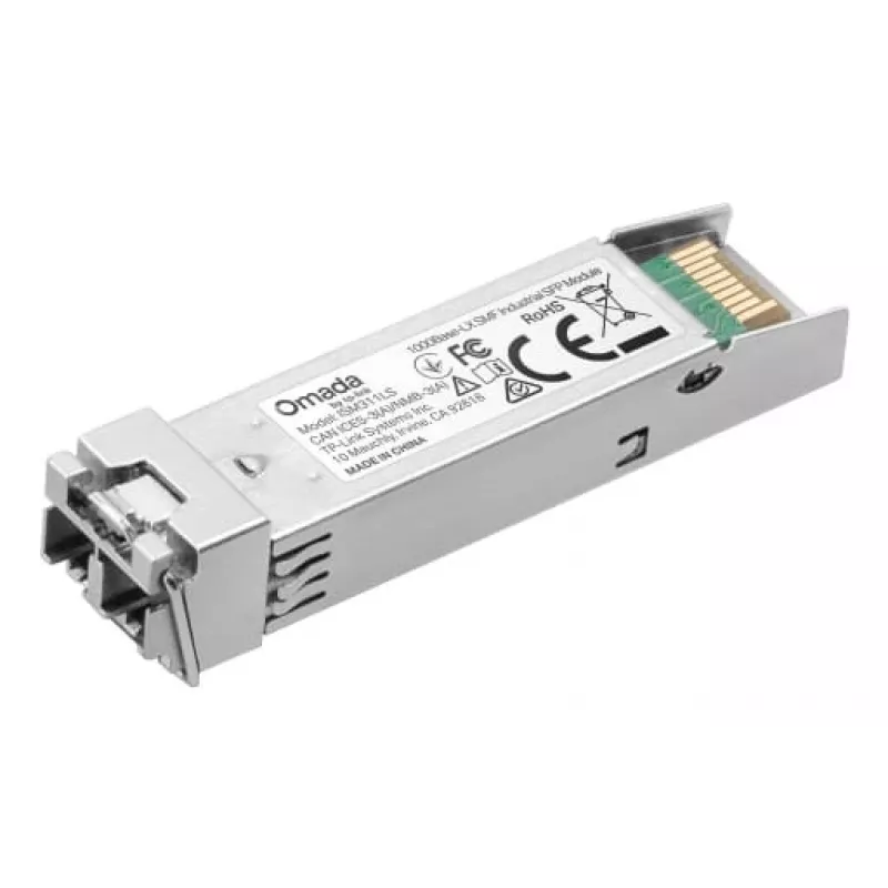 TP-Link Omada ISM311LS pramoninis SFP optinis siųstuvo-imtuvo modulis, 1000Base-LX, vienmodis, 1310 nm, 1,25 Gbit/s, 20 km