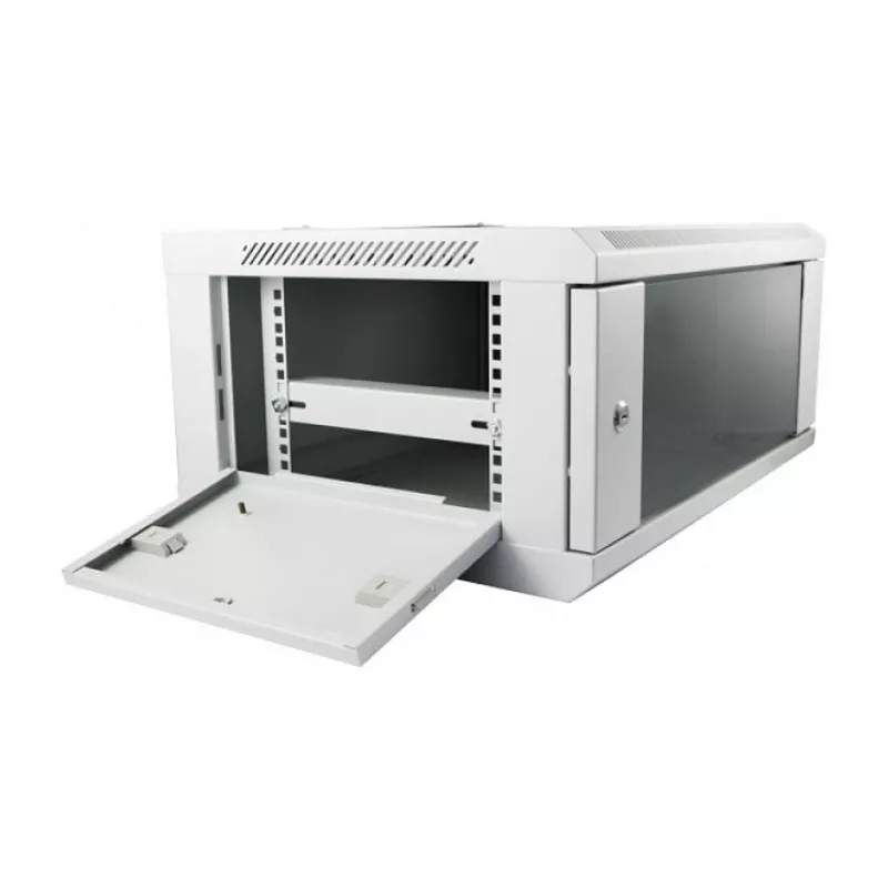 Sieninis spintos stovas ALLNET ALL-SMC6604GRAU 4U, pilkas, 50 kg talpa, raktinis užraktas