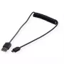 ROLINE USB 2.0 spiralinis laidas A – Micro B ST/ST 1,0 m ekranuotas (11.02.8317)
