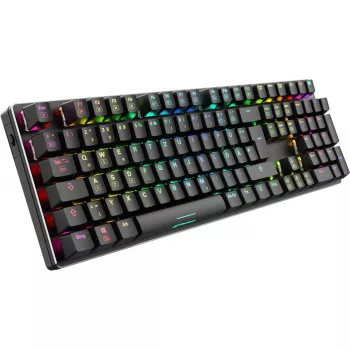 Žaidimų klaviatūra SKILLER SGK36W, juoda, DE išdėstymas, Huano Red jungikliai