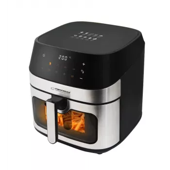 Karšto oro gruzdintuvė ESPERANZA EKA005, 8 L, 1600 W, liečiamas valdymas, 10 programų, nerūdijantis plienas, juoda