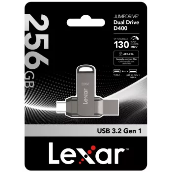 Lexar 256 GB USB 3.2 Gen 1 (USB Type-C / Type-A) atmintukas LJDD400256G-BNQNG
