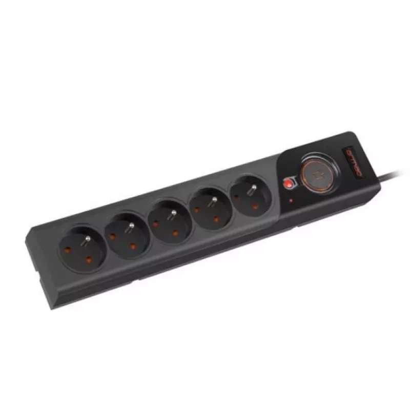 Maitinimo juosta Armac Z5 Black 5 AC lizdai 250 V 5 m