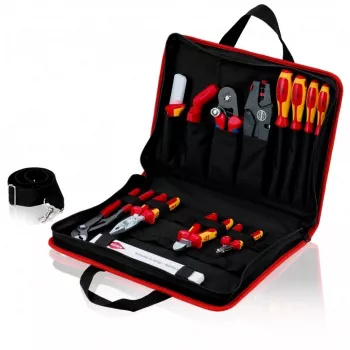 Knipex Tool Bag compact Electric juoda/raudona poliesteris 8 kišenės 410×290×60 mm (00 21 11)