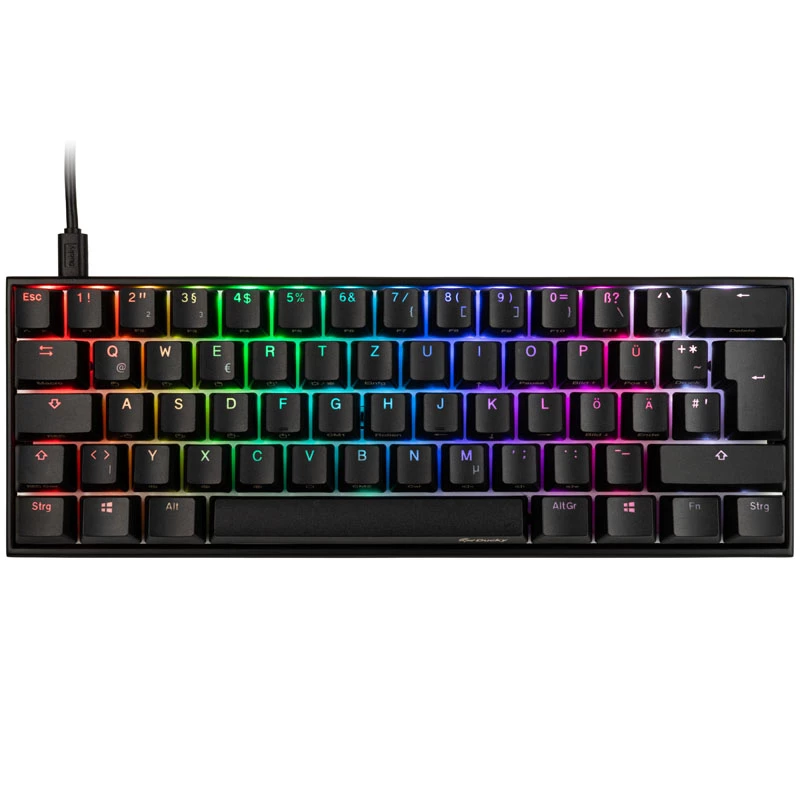 Klaviatūra Ducky Mecha Mini Gaming USB juoda