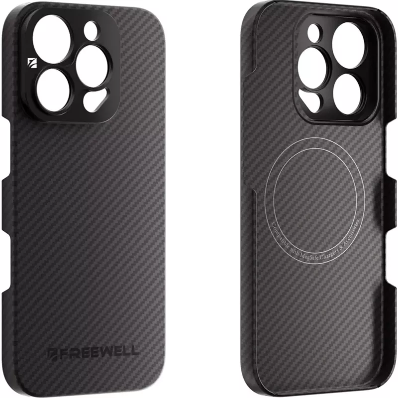 Freewell apsauginis dėklas iPhone 16 Pro Max su integruotu 17 mm objektyvo laikikliu