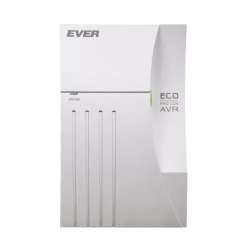 EVER ECO Pro 1000 AVR CDS - nepertraukiamo maitinimo šaltinis (UPS) - AC 230 V - 650 W - 1000 VA 5 Ah - USB - 2 lizdai - Baltas