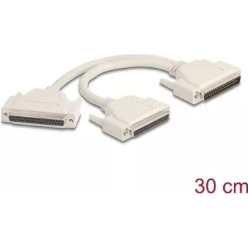 DeLOCK 67161 Serijinis kabelis smėlio spalvos 0,3 m DB-37
