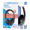 Esperanza Libero EH163K belaidės ausinės su galvos lankeliu, stereo, miniUSB, Bluetooth, juodos