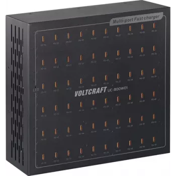 VOLTCRAFT UC-800W01 USB įkroviklis 800 W USB-C® USB PD juodas vidaus patalpoms USB Power Delivery (USB-PD) (VC-17275170)