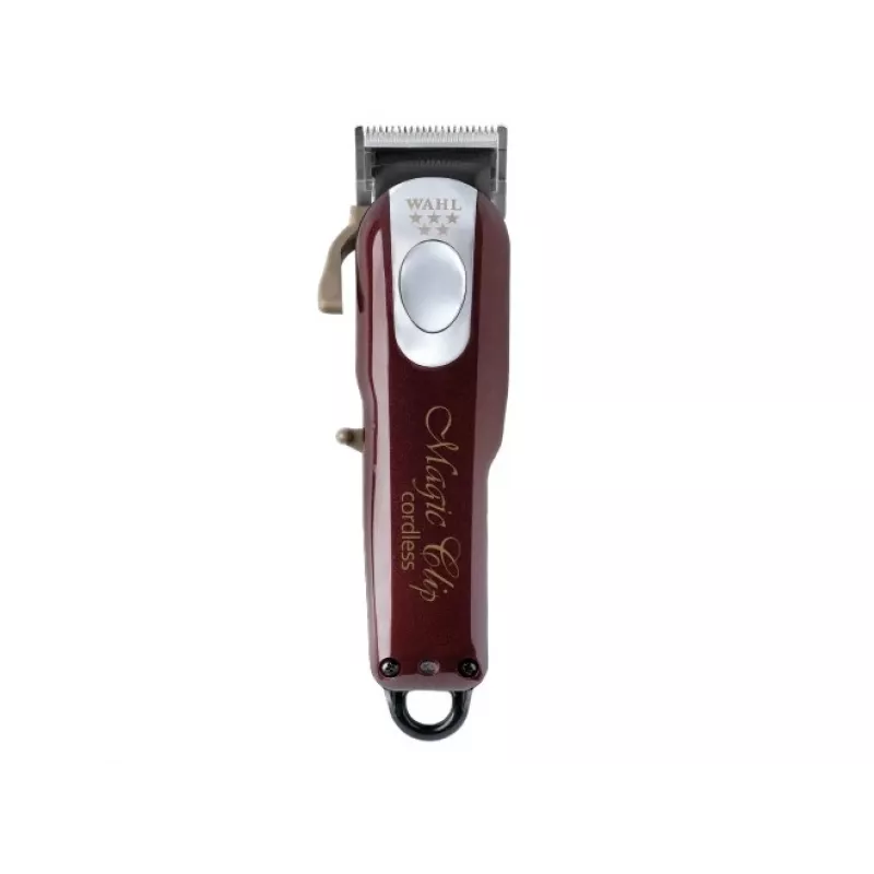 Wahl Cordless Magic Clip Burgundy profesionalūs plaukų kirpimo žirklės 0,8–2,5 mm