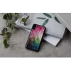 Dėklas telefonui iKins iPhone XR – vandens gėlės raštas, juodas