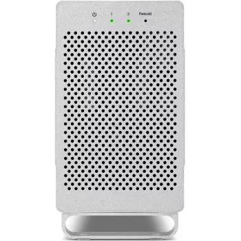 Išorinis HDD korpusas OWC Mercury Elite Pro Dual White 2× 3,5 col. SATA diskams, RAID 0/1/SPAN, USB Type‑B