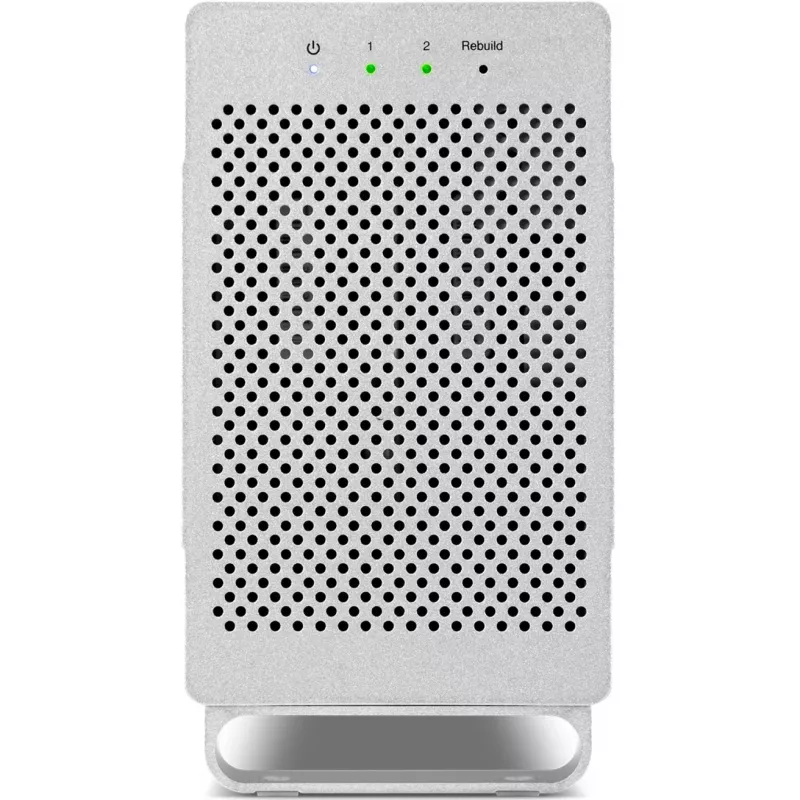 Išorinis HDD korpusas OWC Mercury Elite Pro Dual White 2× 3,5 col. SATA diskams, RAID 0/1/SPAN, USB Type‑B