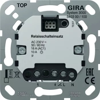 Relės perjungimo įdėklas Gira System 3000 540300