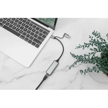USB Type-C Gigabit Ethernet Adapteris Digitus DN-3028
