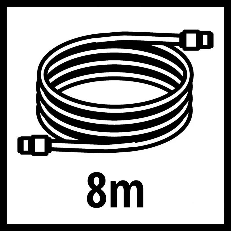 Susukta žarna 4139420, Suspausto oro žarna raudona, 8 m