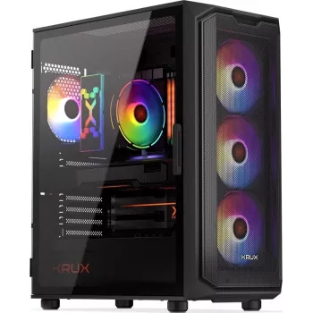 KRUX Orona Midi Tower Black korpusas