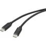 Renkforce RF-4716840 USB laidas 1 m USB 2.0 USB A USB C juodas (RF-4716840)