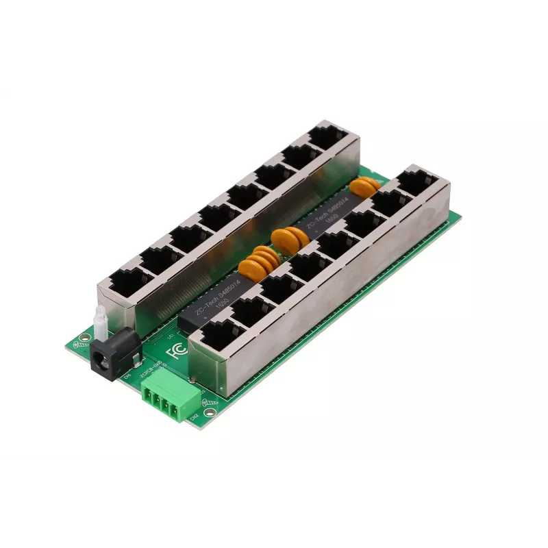 Extralink PoE Injector Gigabit 8 Prievadų 1000Mb/s RJ45 B režimas