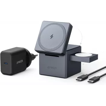 Anker 3-in-1 Cube Y1811G11 su MagSafe funkcija, 15 W, juodas