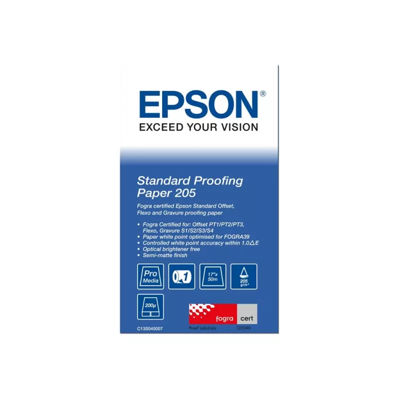 Epson Standard Proofing Paper 17 colių x 50 m, 205 g/m², matinis