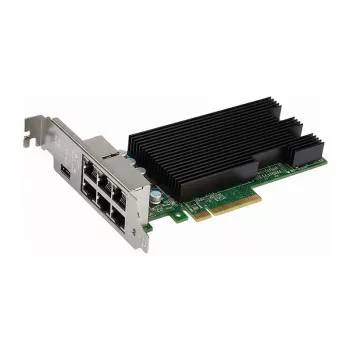 Tinklo plokštė INTEL X710T4G1P5 – 4 prievadų 10GbE RJ-45, PCIe 3.0 (8.0GT/s), Cat6/6A palaikymas