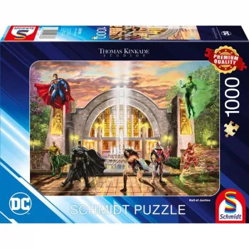 Thomas Kinkade Studios: DC Justice League - Teisingumo Rūmai, Dėlionė 1000 dalių