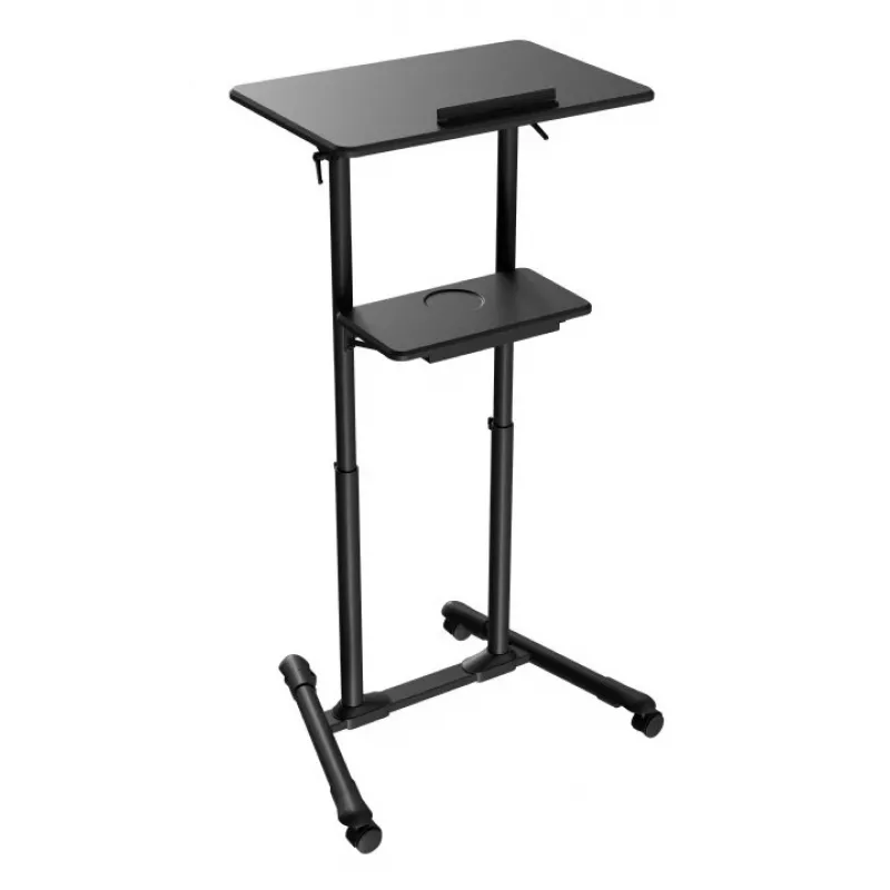Stovas stovimam darbui Gembird TVS-DESK-01-BK Juodas 20 kg 1110-1345 mm
