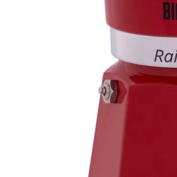Kavinukas viryklei BIALETTI Rainbow 0.06 L — aliuminis, 60 ml, raudonas